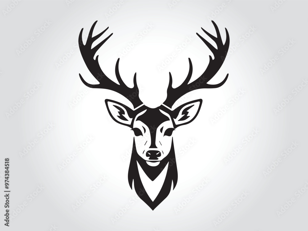 Black animals logo icon on white background Black animals logo icon on white background