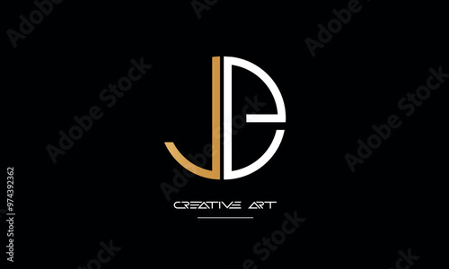 Free Download JE, EJ, J, E abstract letters logo monogram - GFXLoad