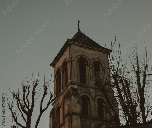 church in the evening