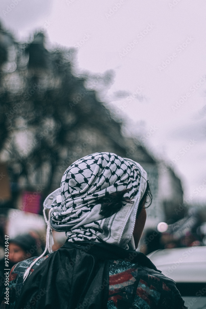 Fototapeta premium Feminist protest paris, france