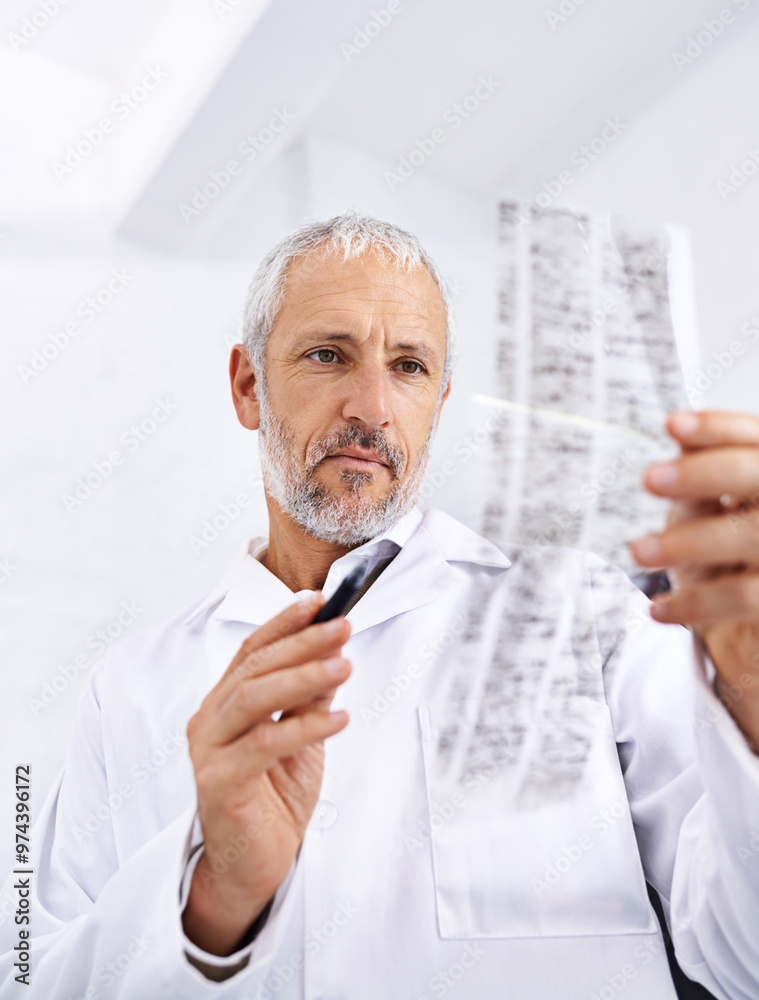 Mature man, scientist and checklist with test results for exam or trial and error at laboratory. Male person, biologist or chemist checking notes for chemistry, biology or science research at lab Mature man, scientist and checklist with test results for exam or trial and error at laboratory. Male person, biologist or chemist checking notes for chemistry, biology or science research at lab