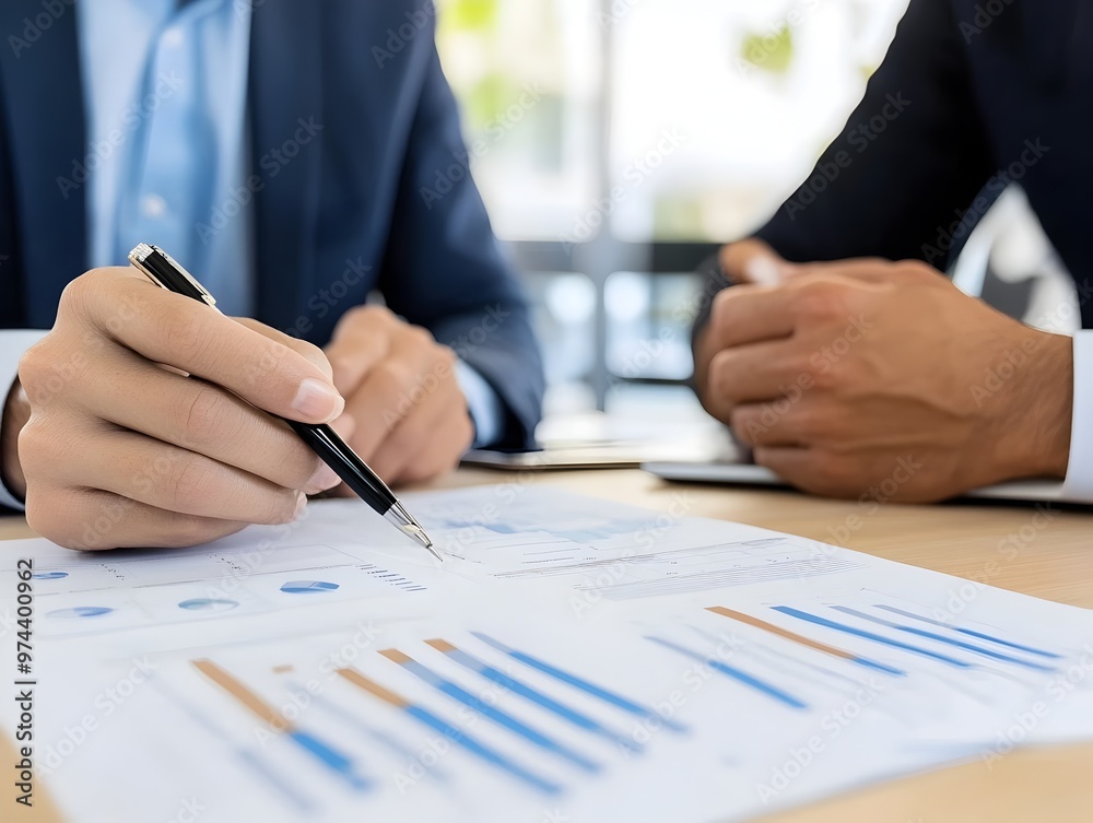 Financial Advisor Discussing Rising Interest Rates Impact on Business Loan Prospects Financial Advisor Discussing Rising Interest Rates Impact on Business Loan Prospects