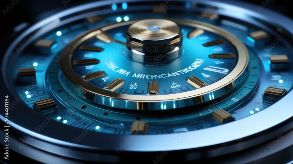 Futuristic Clock Mechanism Futuristic Clock Mechanism