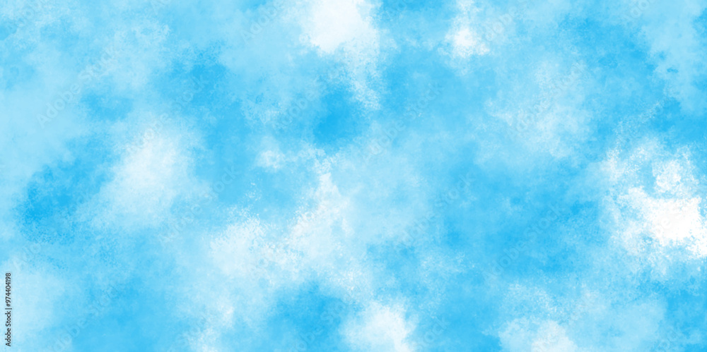 Soft and cloudy blue sky Watercolor background texture, cloudy and soft sky blue blurred and grainy Blue powder explosion, The sky blue texture clouds, blue watercolor paper texture background. Soft and cloudy blue sky Watercolor background texture, cloudy and soft sky blue blurred and grainy Blue powder explosion, The sky blue texture clouds, blue watercolor paper texture background.