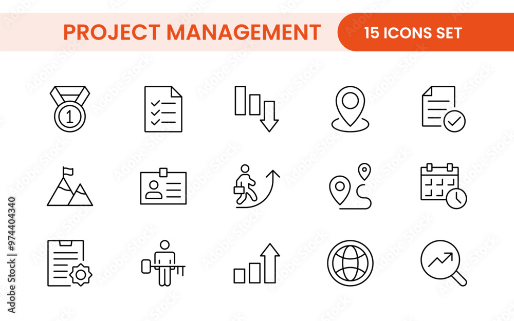 Project Management web icons in line style. Outline icon collection related to Schedule, human resource, management, development, planning, and more. Project Management web icons in line style. Outline icon collection related to Schedule, human resource, management, development, planning, and more.