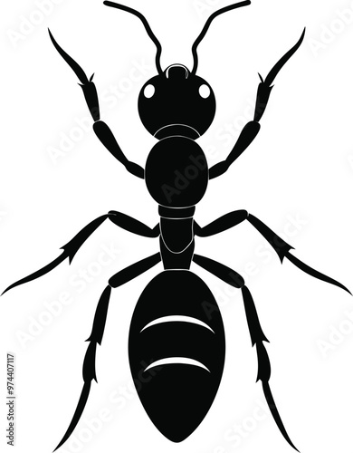 ant vector silhouette illustration