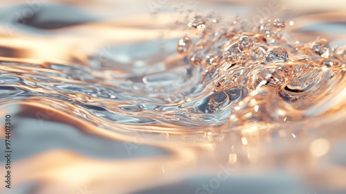 Wallpaper Mural The close up of a glossy liquid surface with a soft focus. Torontodigital.ca