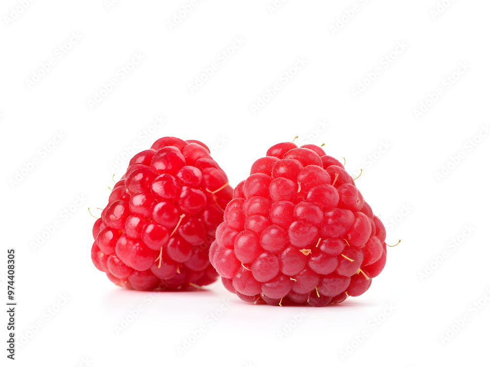 Raspberry fruit with stem isolated on white
Raspberry fruit with stem isolated on white