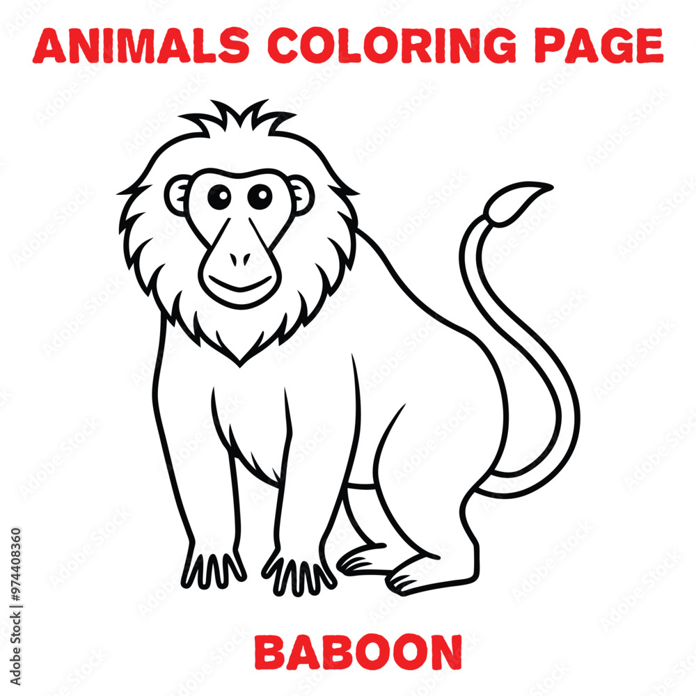 Fototapeta premium animals coloring book for kisa