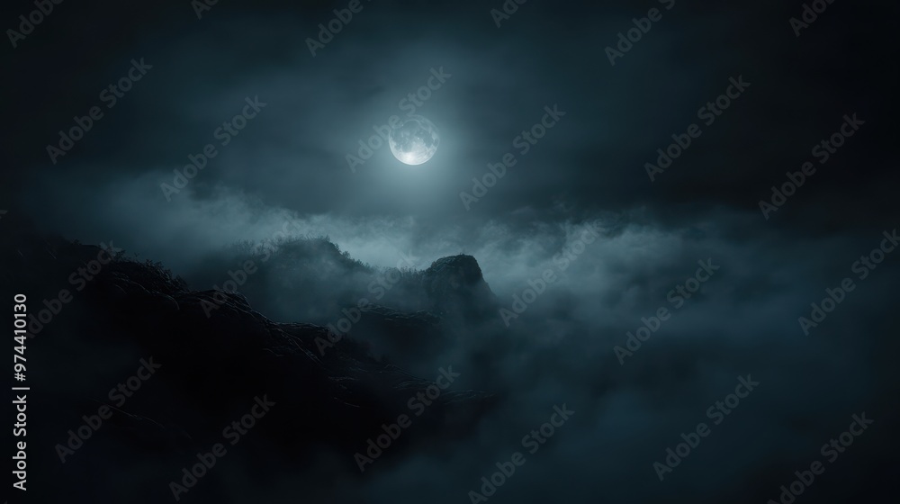 A Mystical Blend of Dark and Light Elements Captured in a Single Image for Artistic Inspiration