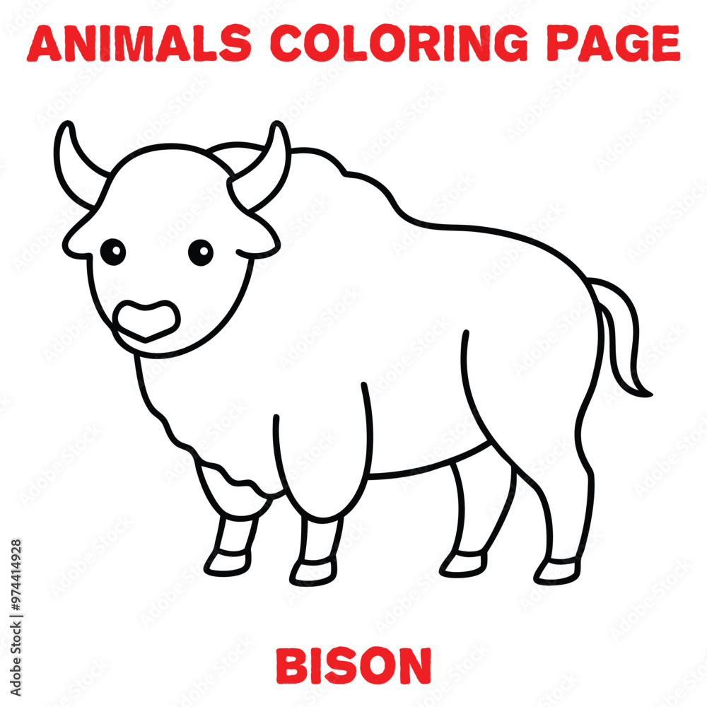 Obraz premium animals coloring book for kisa
