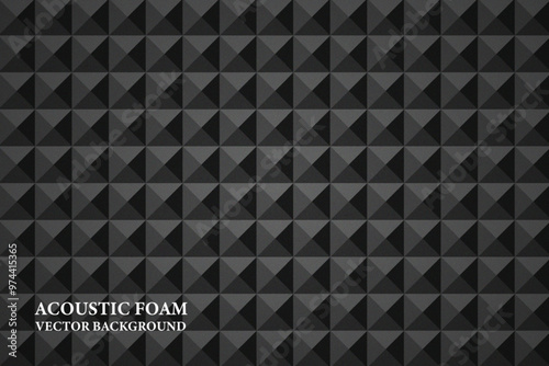 Acoustic foam vector background