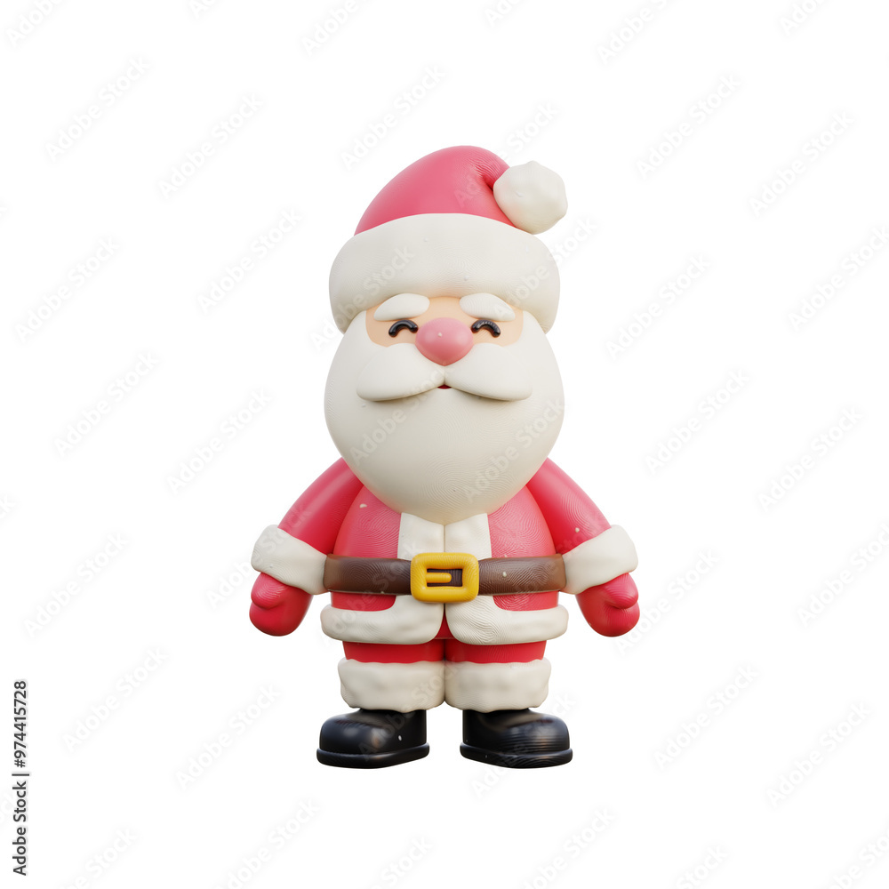 3D Christmas Santa Claus, Merry Christmas and happy new year, 3d rendering 3D Christmas Santa Claus, Merry Christmas and happy new year, 3d rendering
