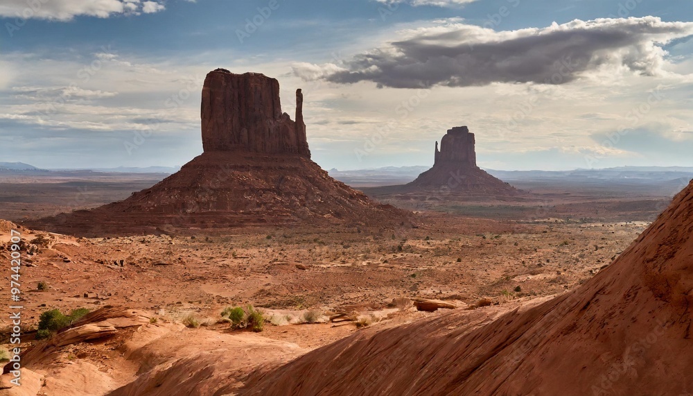Vast Desert Landscapes of Monument Valley, Iconic Red Rock Formations Vast Desert Landscapes of Monument Valley, Iconic Red Rock Formations