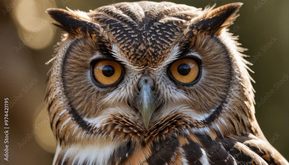 Close-Up Portrait of an Owl Close-Up Portrait of an Owl