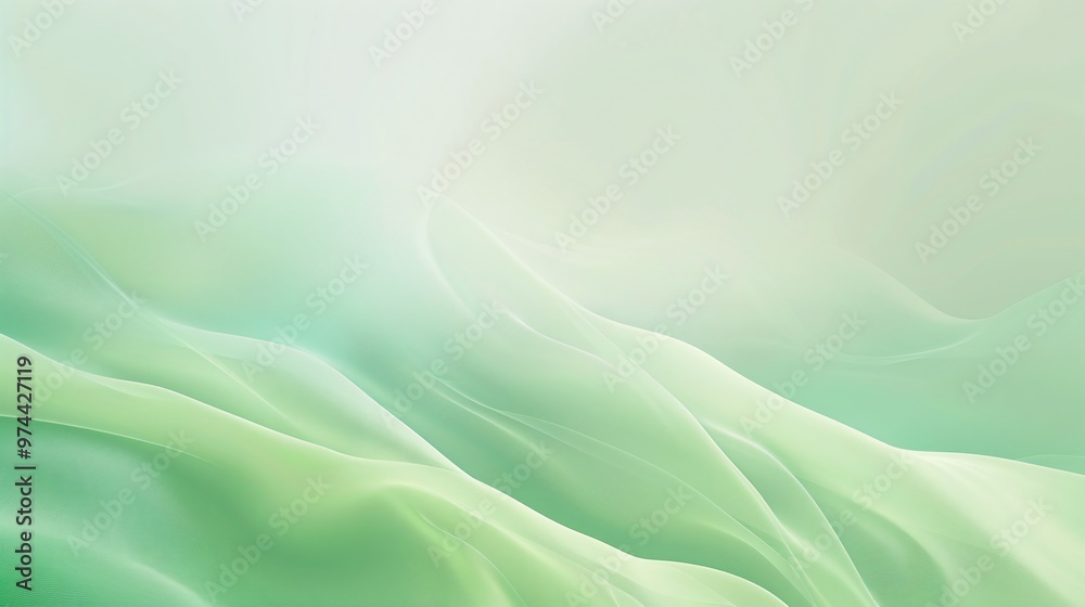 Obraz premium Abstract Pastel green gradient background Ecology concept