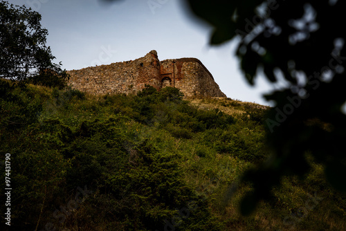 Hammershus Castle Ruins at Hammeren, Bornholm, Denmark photo