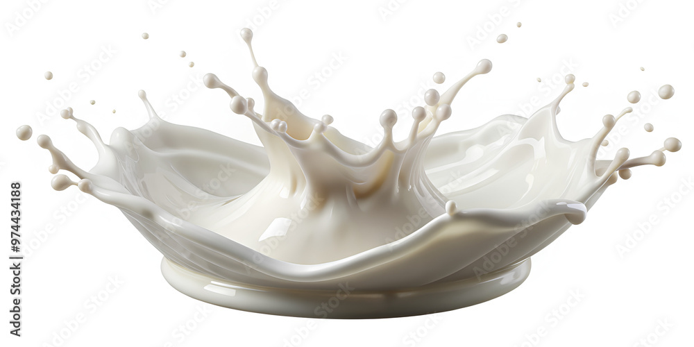 Milk or Yogurt splash, white liquid, isolated on white background, clipping path Milk or Yogurt splash, white liquid, isolated on white background, clipping path