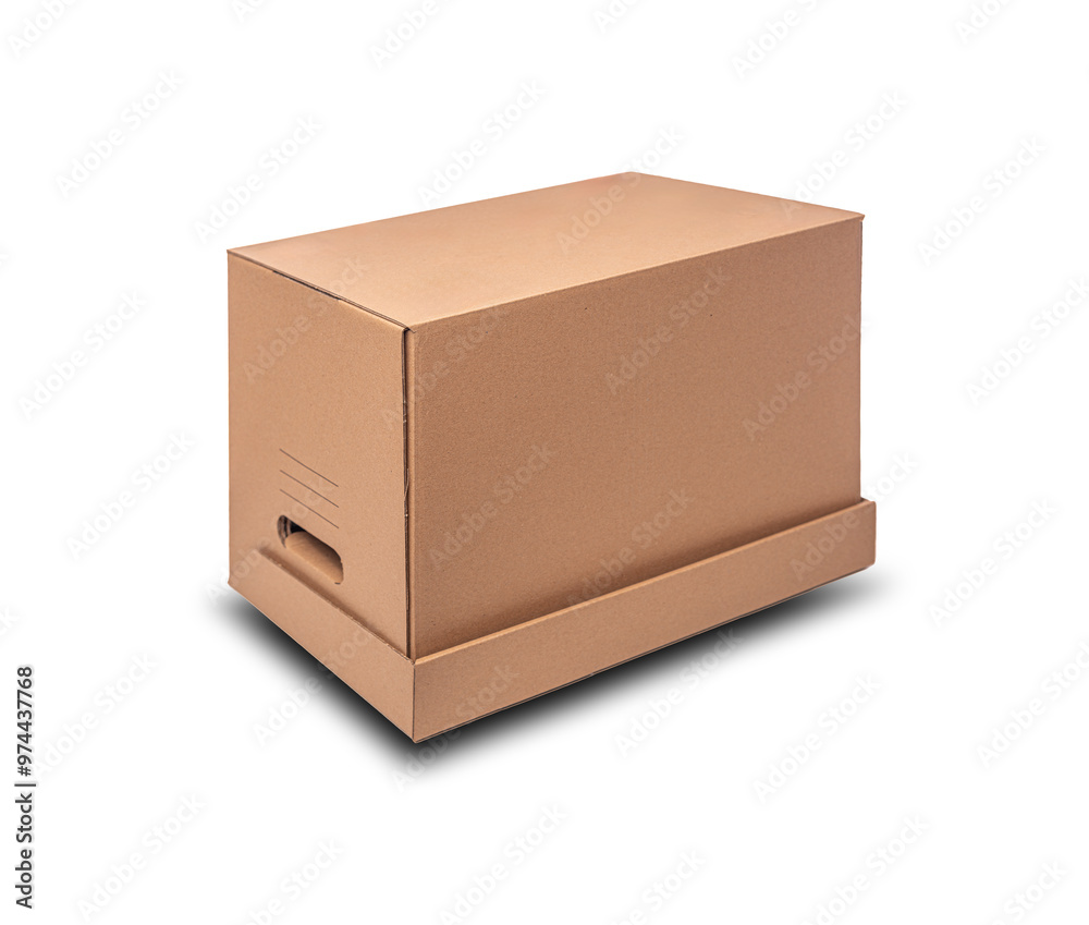 Cardboard box isolated on a white background. Cardboard box isolated on a white background.