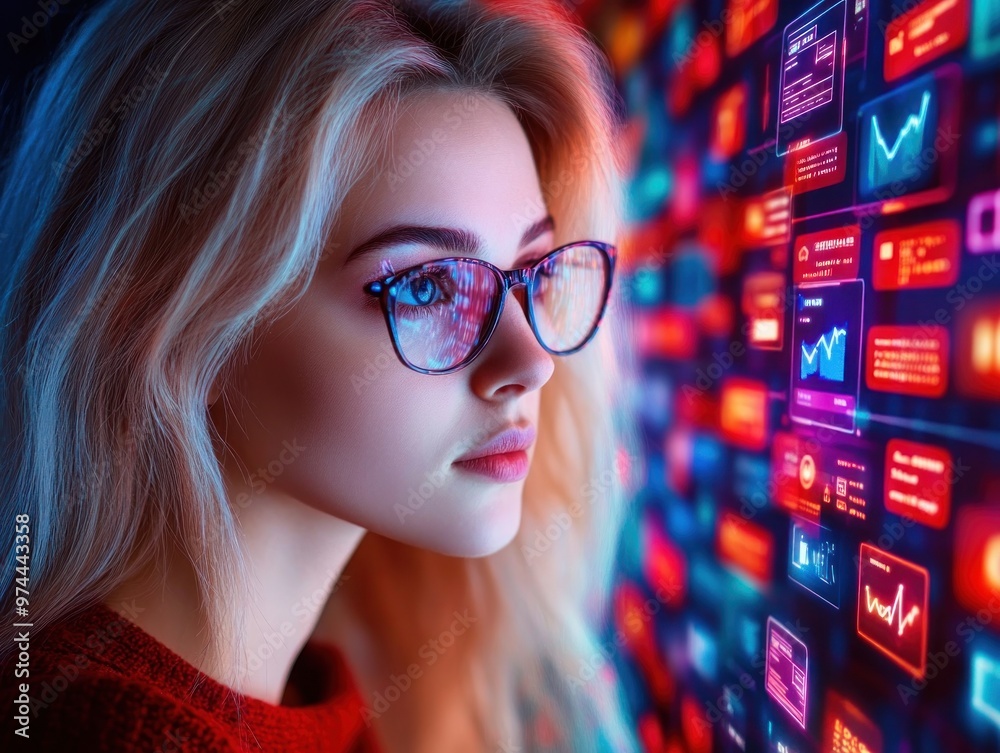 © pisan - Empowered Businesswoman Enhances Skills Through Online Learning E-Learning Course, Professional Development, Career Growth, Digital Education, Online Training, Education Technology, Future Skills