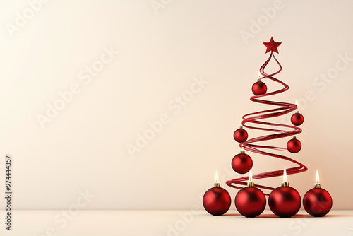Christmas tree simple backg...