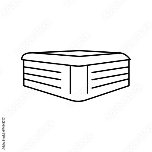 Jacuzzi icon. Vector isolated element.