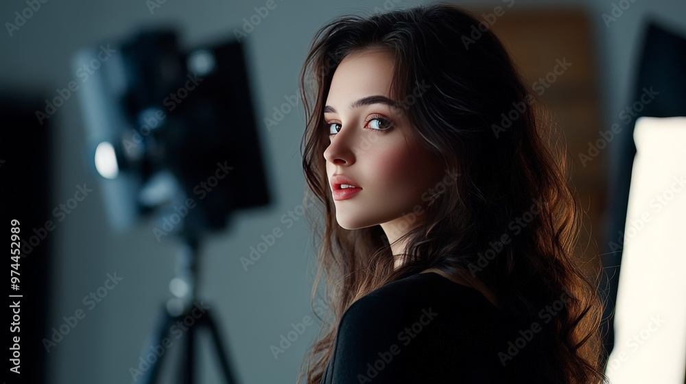 With a keen eye, a photographer captures the charm of a pretty woman in a studio. The professional setting enhances her natural beauty, creating photos that tell a story. With a keen eye, a photographer captures the charm of a pretty woman in a studio. The professional setting enhances her natural beauty, creating photos that tell a story.