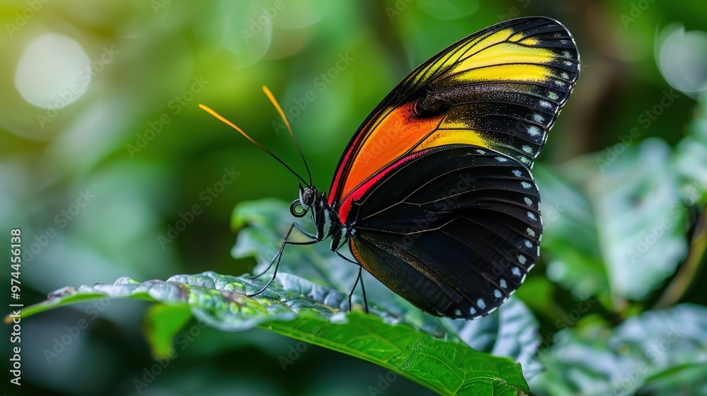 colourful butterfly closeup wallpaper