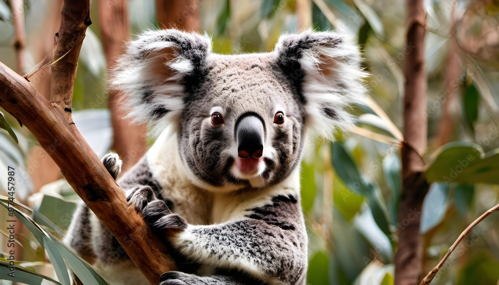 Fototapeta premium A close up of a Koala Bear in a tree