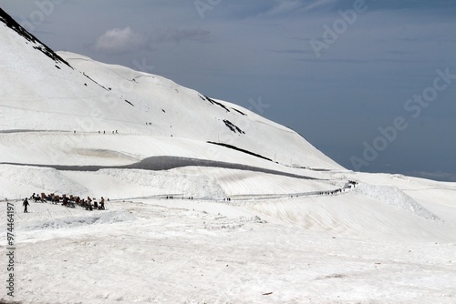 Tateyama snow wall walk path