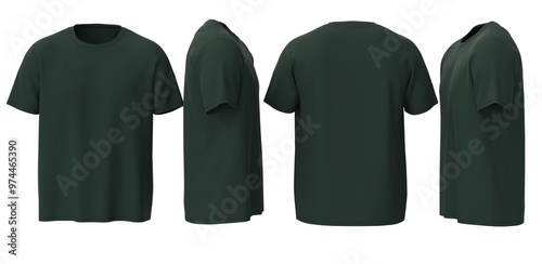 man high definition textured plain color Tshirt design with white background for mockup design 