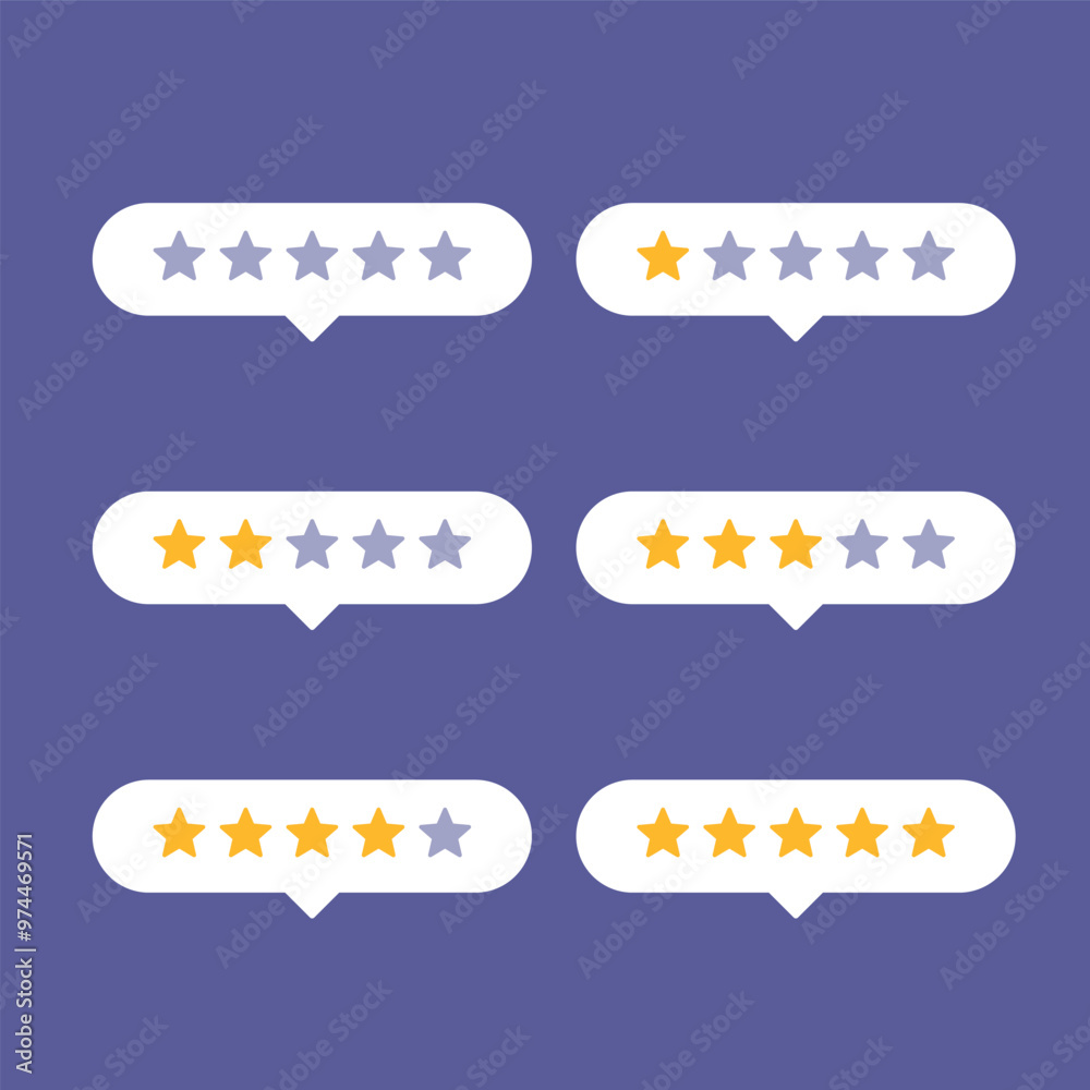 Star rating icon vector illustration for website or app Star rating icon vector illustration for website or app