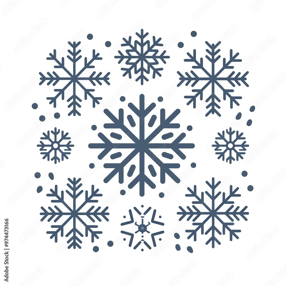 Blue snowflake pattern with various designs, perfect for winter and holiday themes. Ideal for backgrounds, decorations, and seasonal projects. Blue snowflake pattern with various designs, perfect for winter and holiday themes. Ideal for backgrounds, decorations, and seasonal projects.