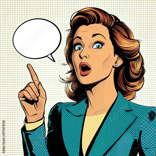 Wallpaper Mural Retro Pop Art Boy in Suit Vector Illustration with Speech Bubble and Halftone Dots on White Background for T-shirt Design Torontodigital.ca
