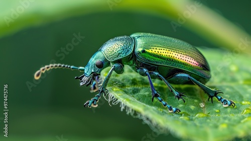 Shiny beetle close up wallpaper