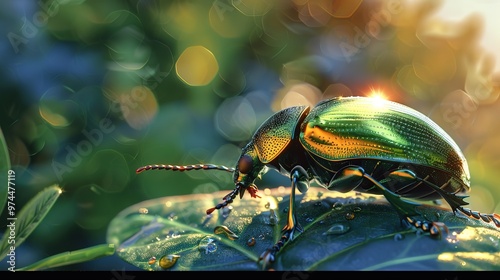 shiny beetle wallpaper