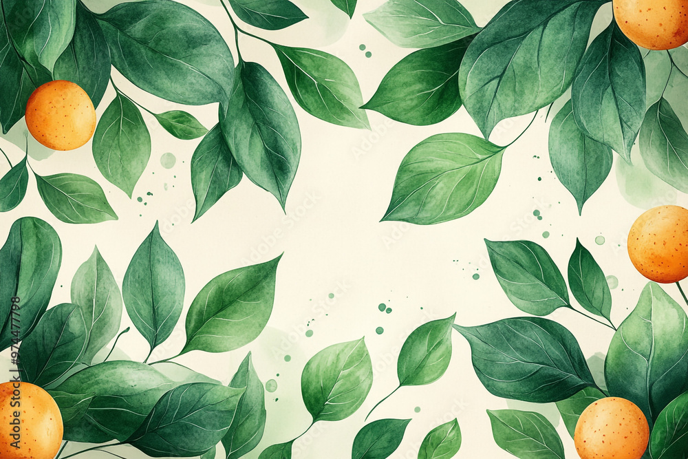 background with oranges