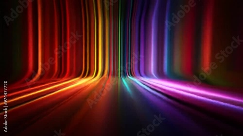 Colorful Light Wave Background Animation