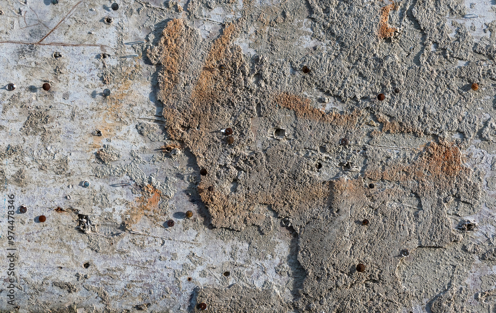 Concrete Wall Texture With Rusty Nails Cracks Peeling Paint Unique Patterns Concrete Wall Texture With Rusty Nails Cracks Peeling Paint Unique Patterns