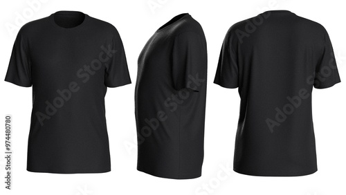 man high definition textured plain color Tshirt design with white background for mockup design 
