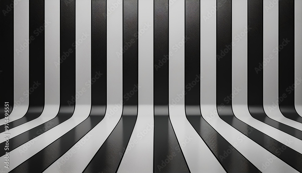Striped background with vertical straight black and white stripes. Seamless and repeating pattern. Editable vector illustration. Striped background with vertical straight black and white stripes. Seamless and repeating pattern. Editable vector illustration.