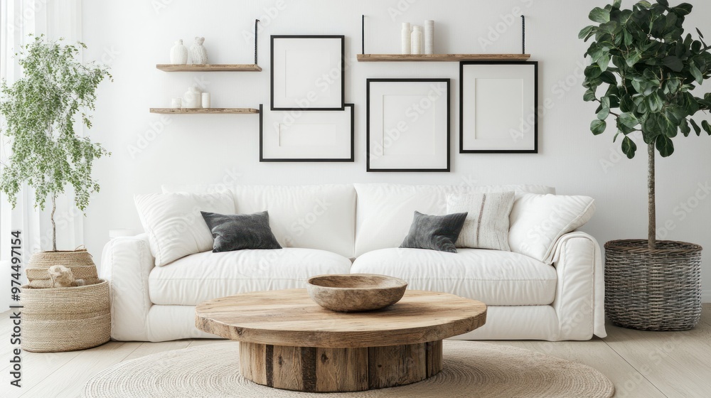 Naklejka premium modern living room