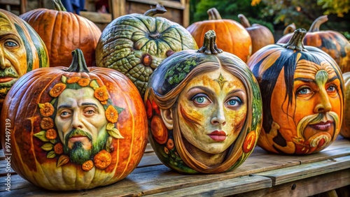 art on pumpkins