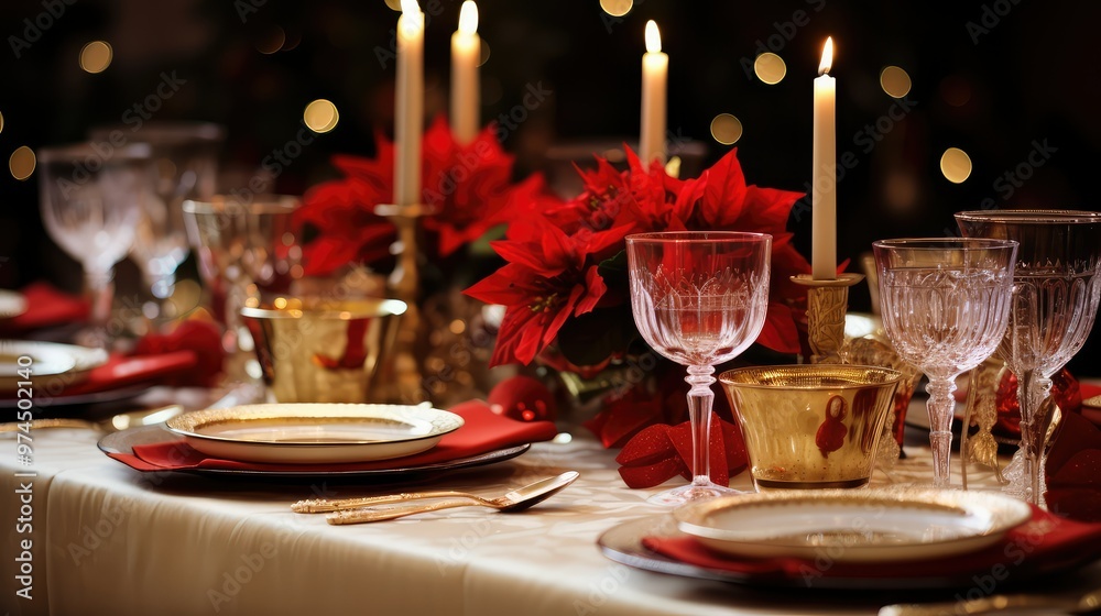 dinner red christmas dinner red christmas