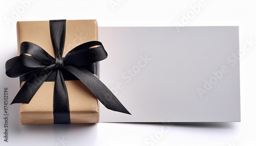 Vector set of low-size vector gift boxes, with different color satin bows. photo