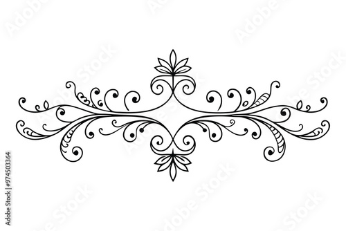 Ornamentals hand drawn types of dividers O.eps