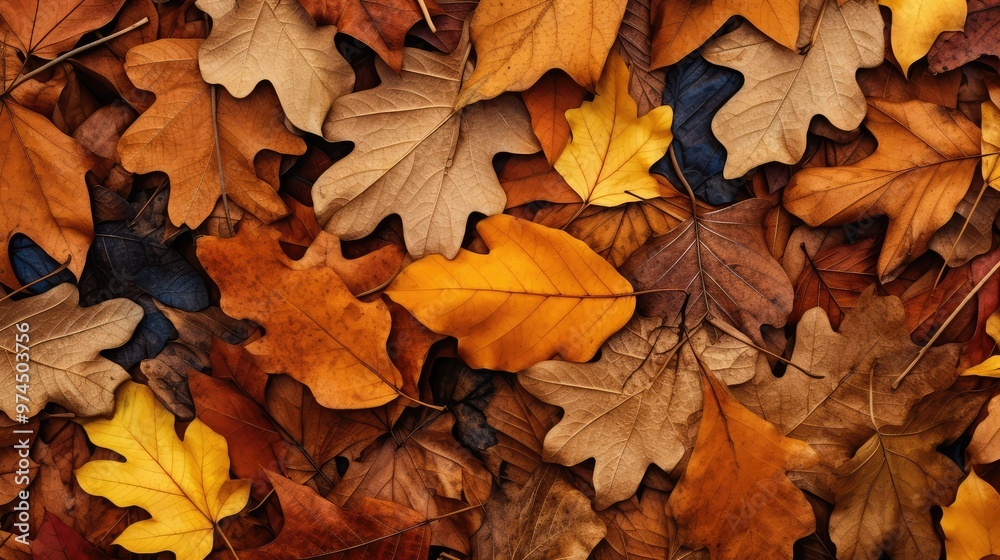 nature oak leaf pattern