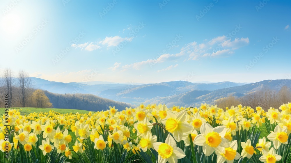 daffodils spring outdoor background daffodils spring outdoor background