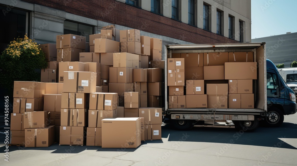 stacked pile of boxes stacked pile of boxes