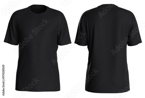 Plain color man t shirt design with isolated background for mockup design with round neck